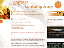 Tablet Screenshot of contact-meets-contemporary.de